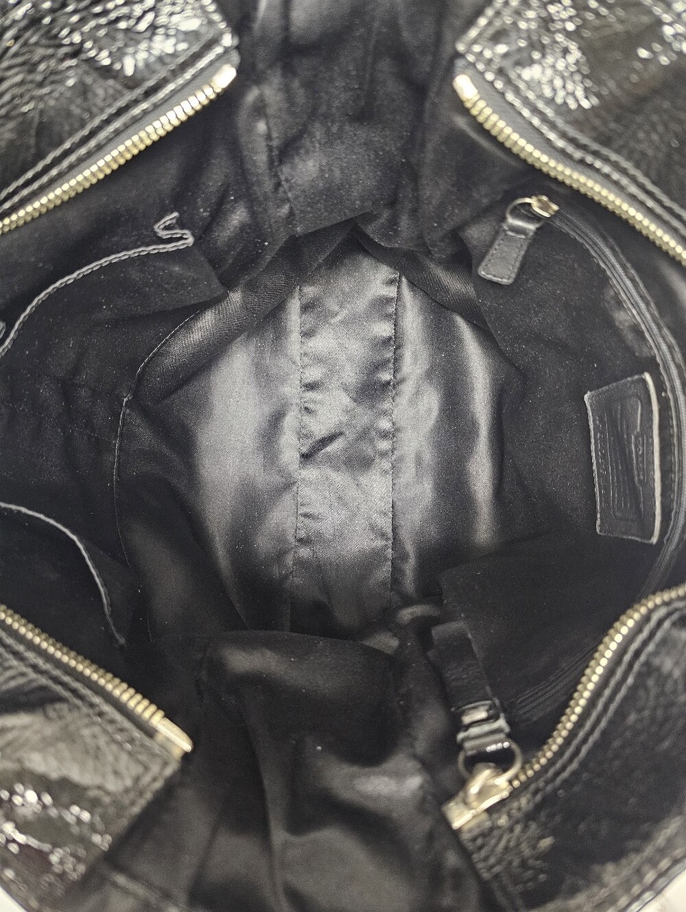 Coach Black Patent Leather Gallery Tote - Picture 7 of 8